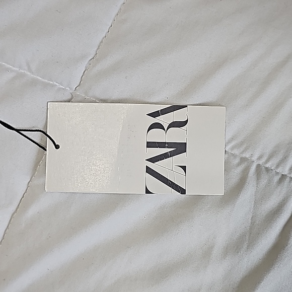 Womens Zara Midi Bodycon Dress Cross Back Size Medium - Picture 4 of 4